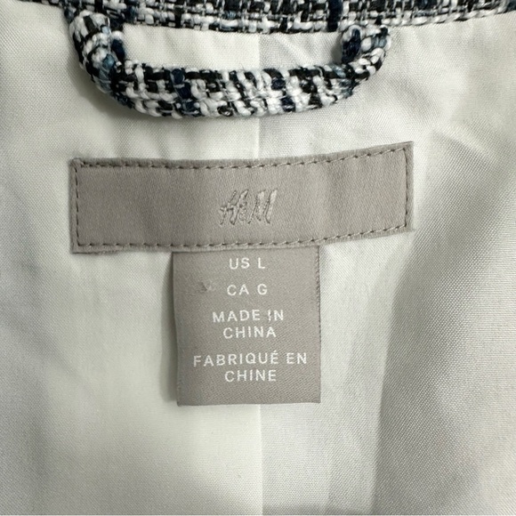 H&M Boucle Single Breasted Plaid Blazer - Picture 6 of 9